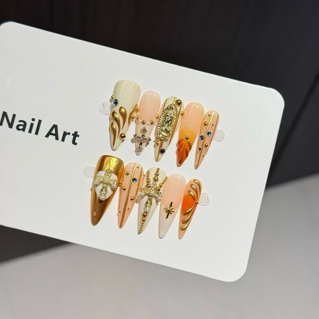 Glamorous Decorative Stiletto Press-On Nail Art Set