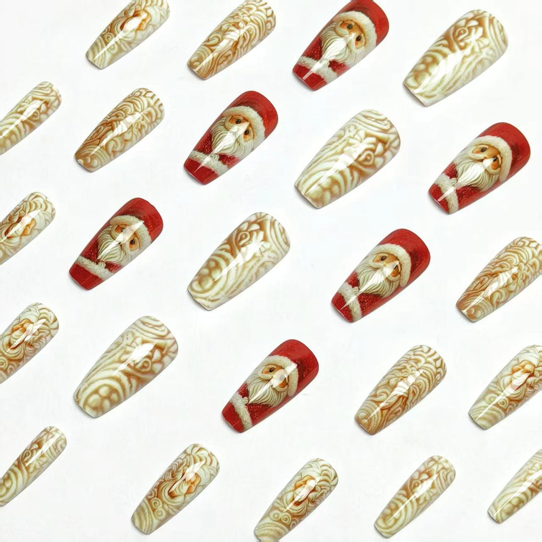 Christmas nail art with festive Santa motif Stornfield
