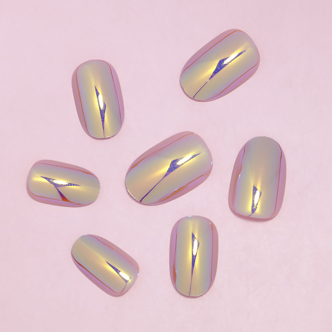 Premium Mirror Finish Press-On Nail Set Stornfield