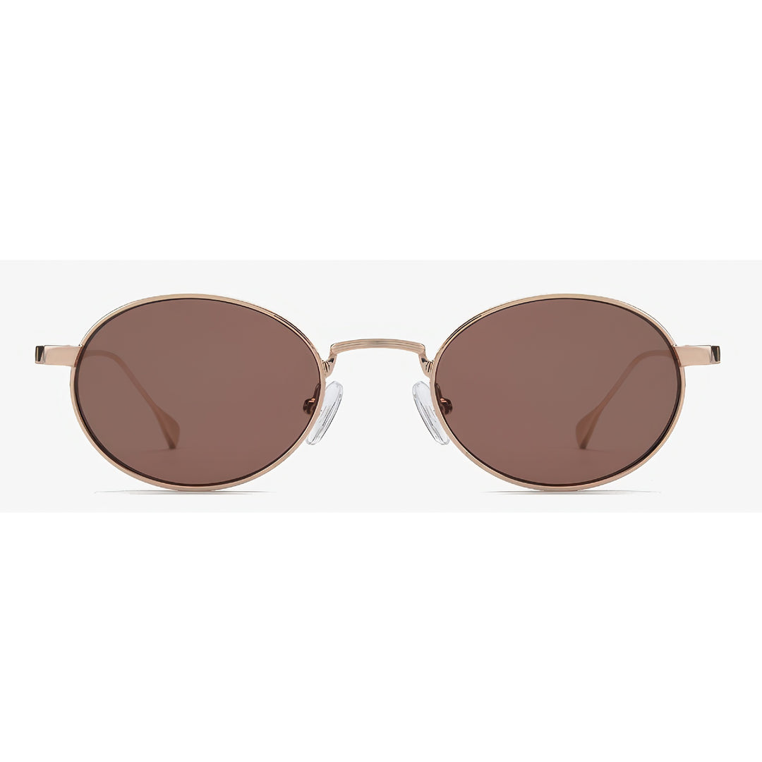 Women's fashionable sunglasses with high-quality metal frame and round lenses Stornfield