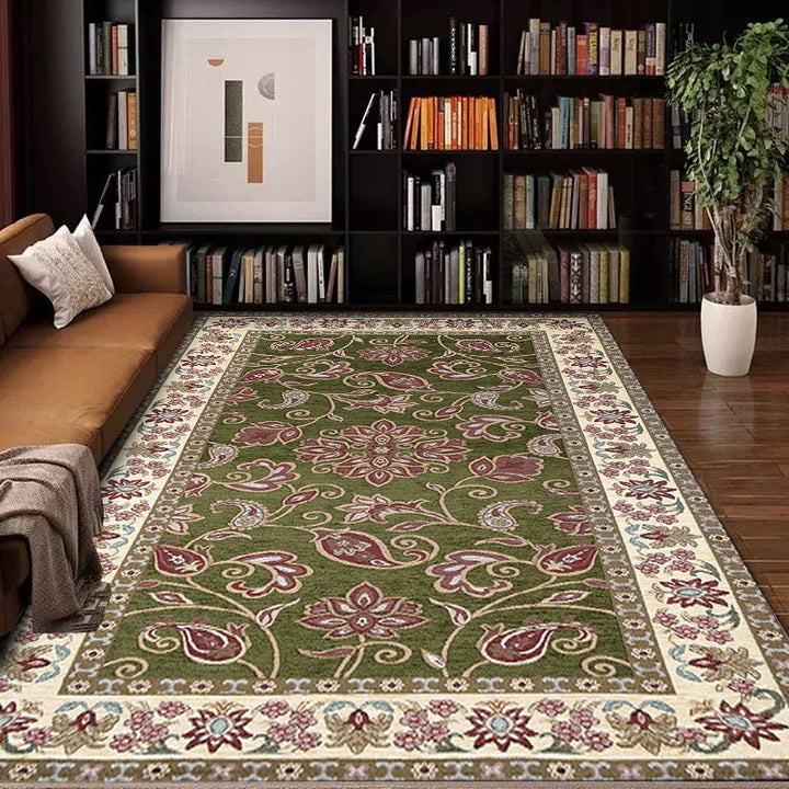 Vintage Floral Design Area Rug
