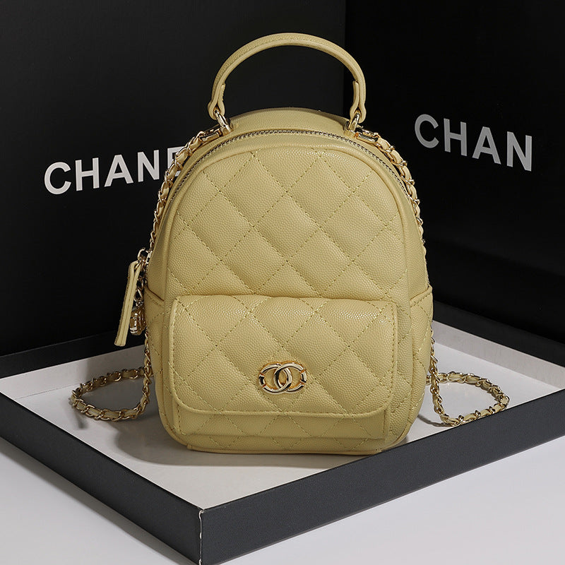 Quilted Mini Backpack Handbag