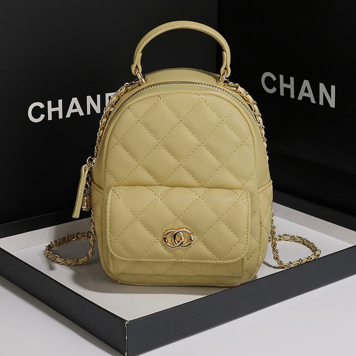 Quilted Mini Backpack Handbag