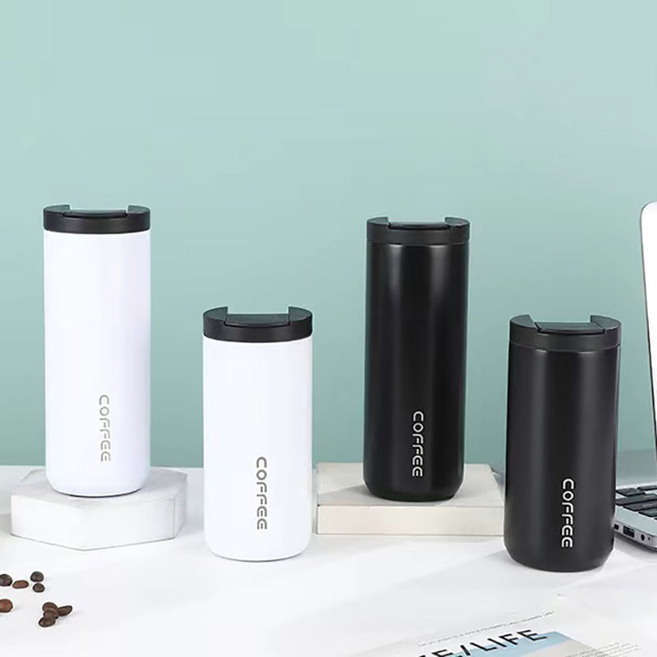 Women's insulated stainless steel coffee mug with elegant design and non-slip bottom Stornfield