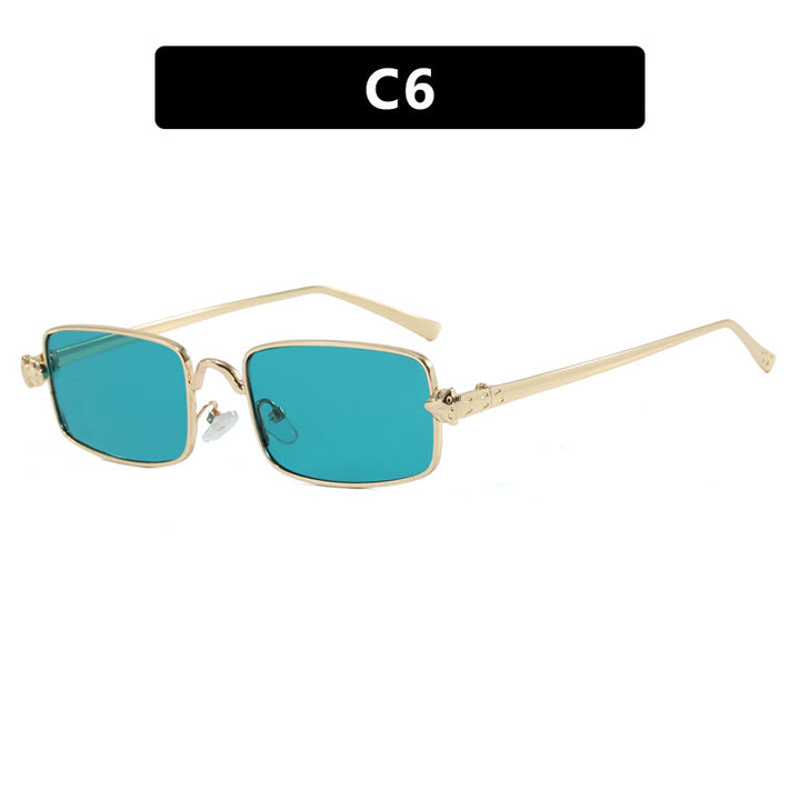 Ladies elegant square sunglasses with luxurious metal frame and UV protection Stornfield