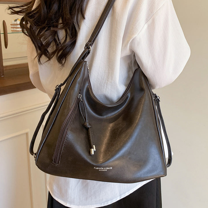 Casual Leather Hobo Bag