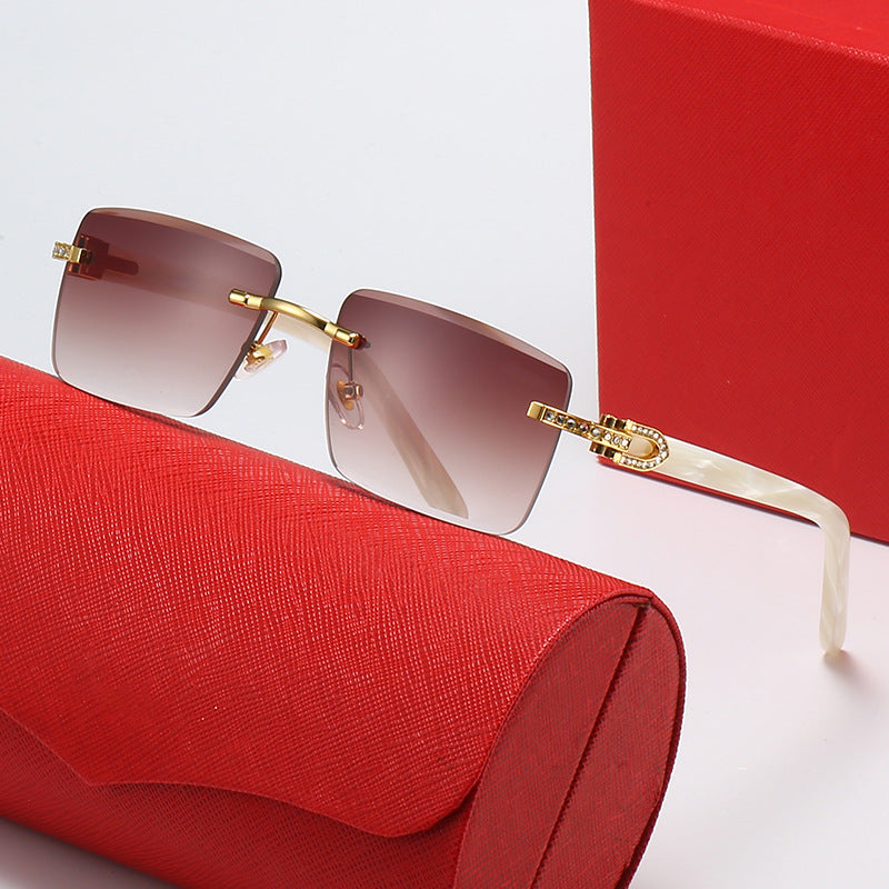 Ladies fashionable square sunglasses with luxurious accent and UV protection Stornfield