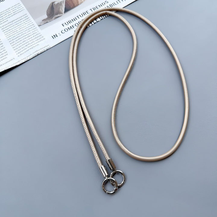 Premium Double-Ring Leather Lanyard Stornfield