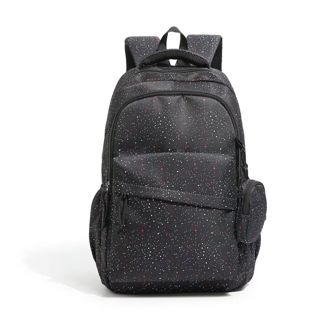 Everyday backpack with ergonomic compartment arrangement and creative motif details Stornfield