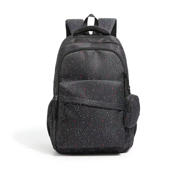 Everyday backpack with ergonomic compartment arrangement and creative motif details Stornfield