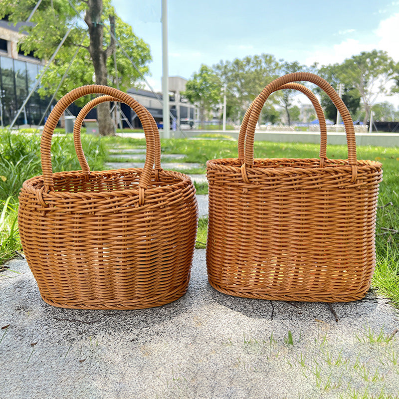 Stylish Handwoven Wicker Picnic Basket Stornfield