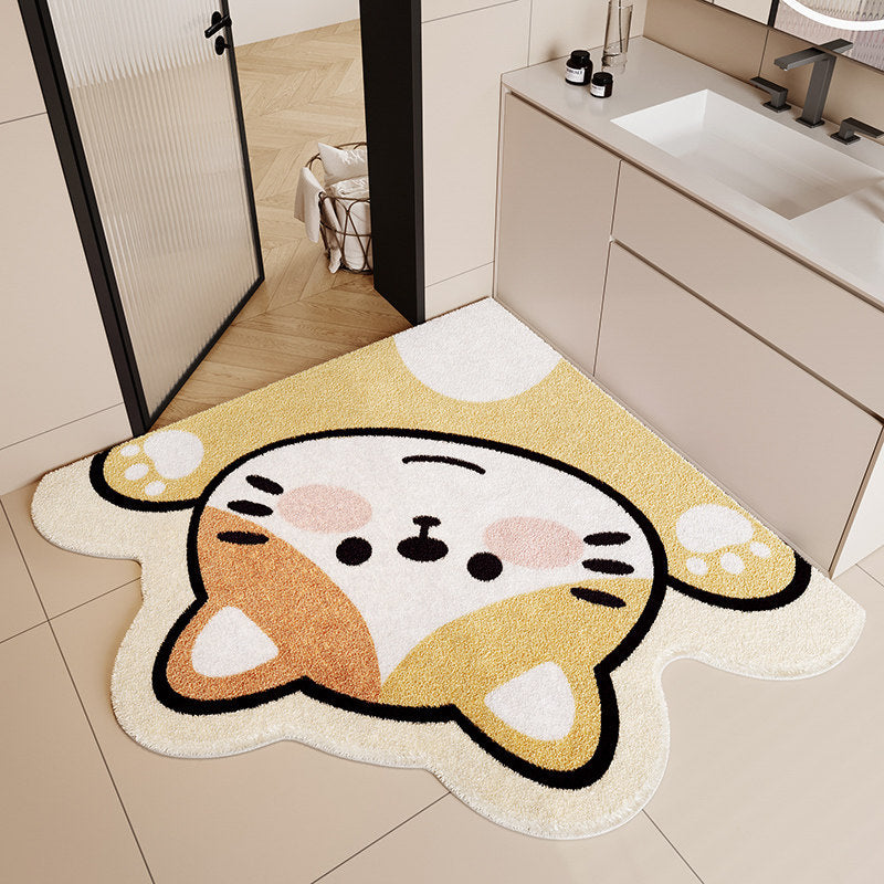 Cartoon Bunny-Shaped Bath Mat