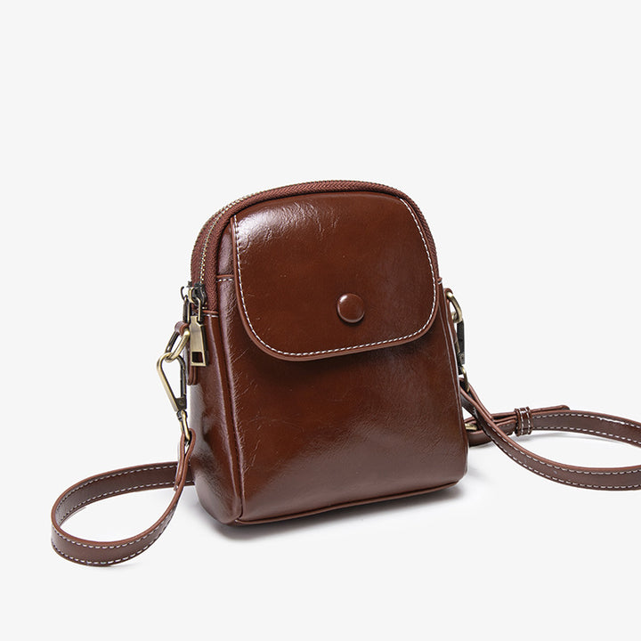 Vintage Leather Crossbody Bag