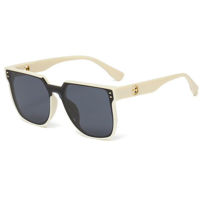 Women striking sunglasses with a distinctive geometric frame Stornfield