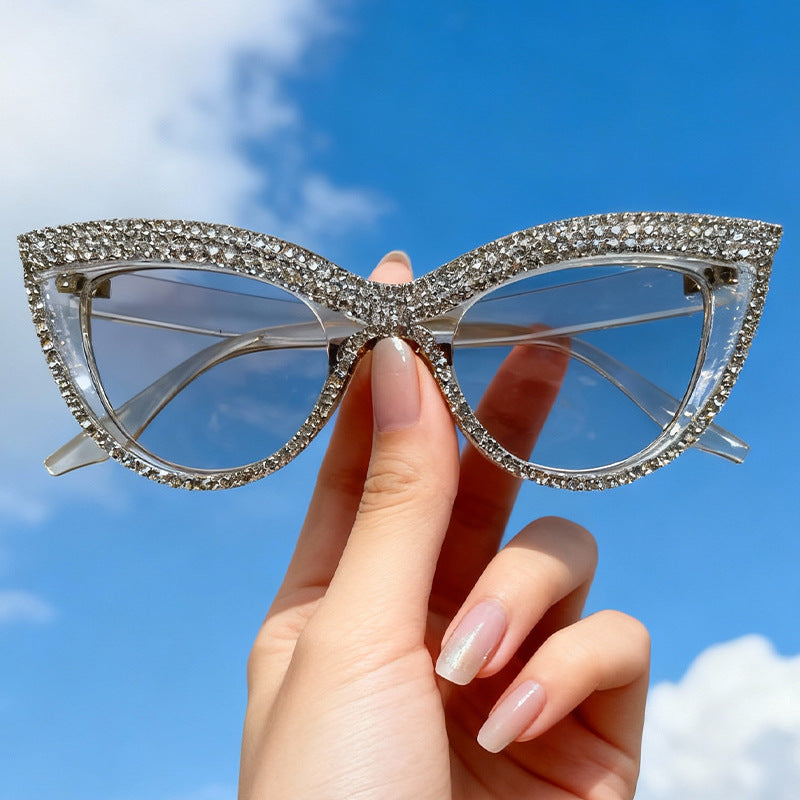 Rhinestone-Embellished Cat-Eye Eyewear Stornfield