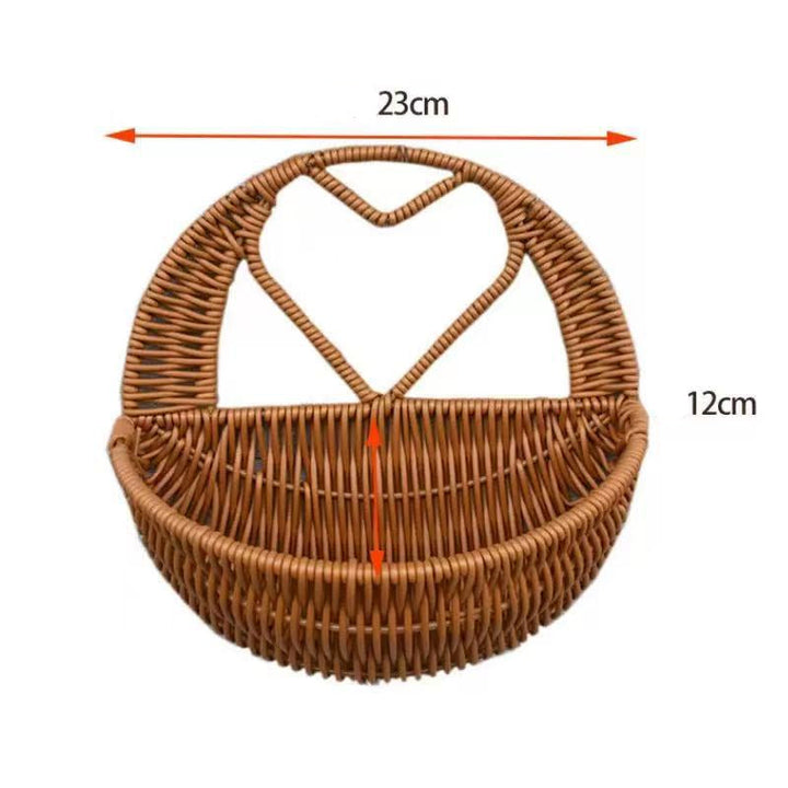 Heart-Shaped Woven Storage Basket Stornfield