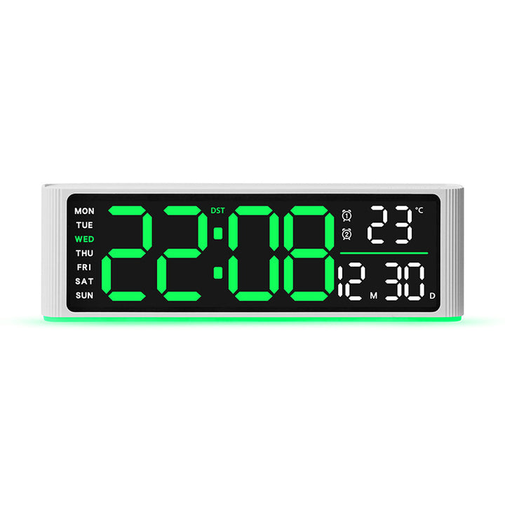 Digital LED alarm clock with temperature and day of week display Stornfield