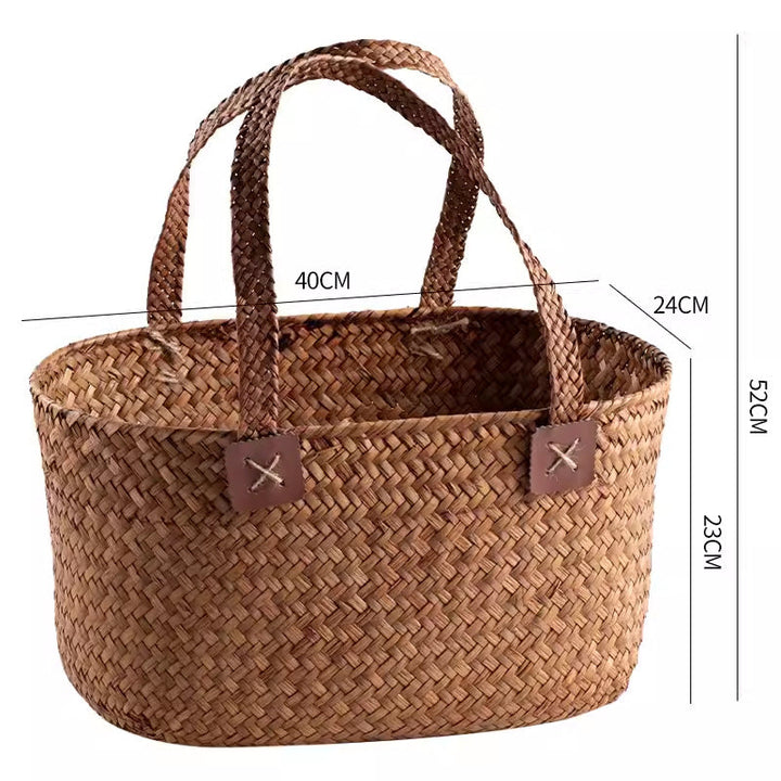 Handcrafted Woven Storage Tote Stornfield