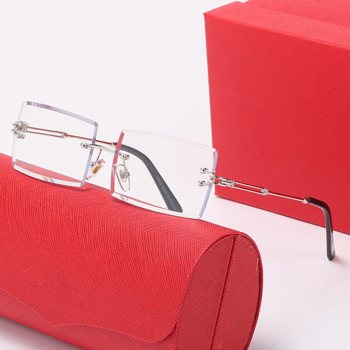 Ladies stylish square sunglasses with luxurious metal accents Stornfield