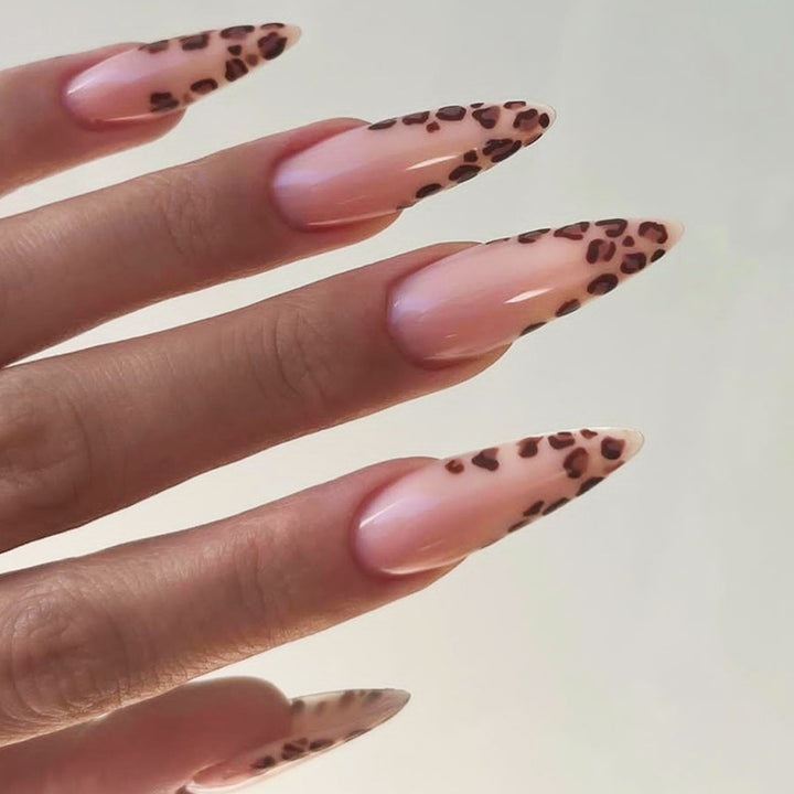 Premium Artistic Leopard Print Press-On Nails Stornfield