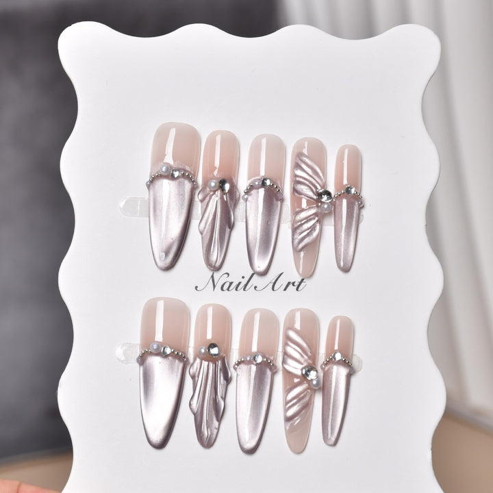 Glamorous Press-On Nail Art Set Stornfield