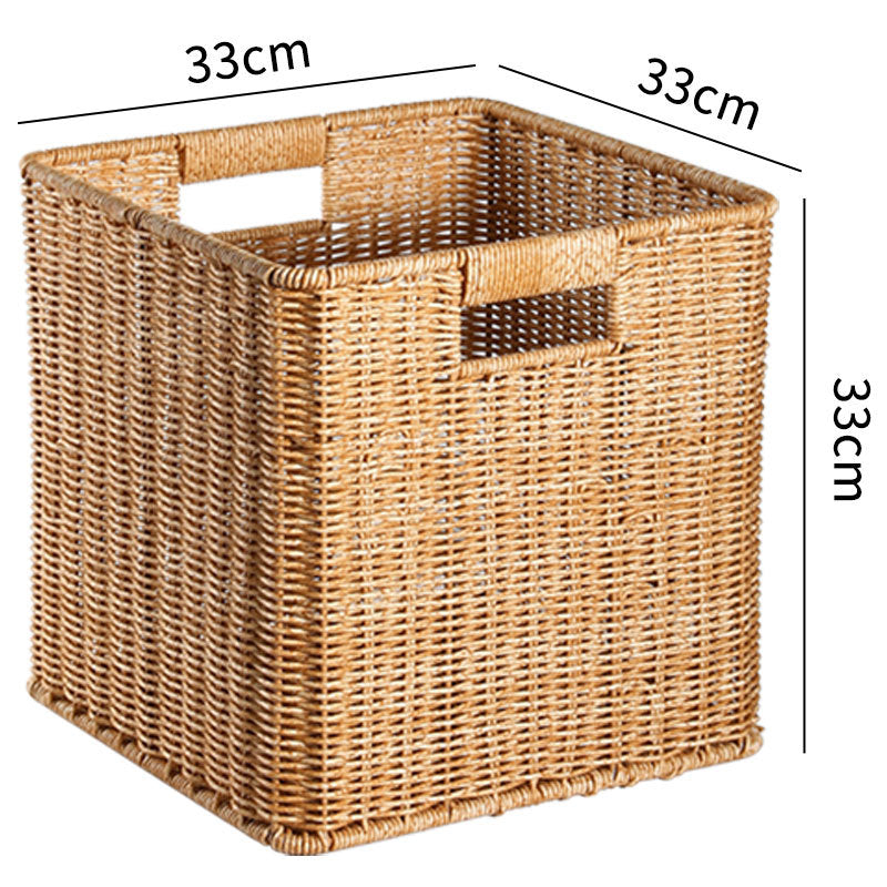 Handwoven Rustic Storage Cube Stornfield