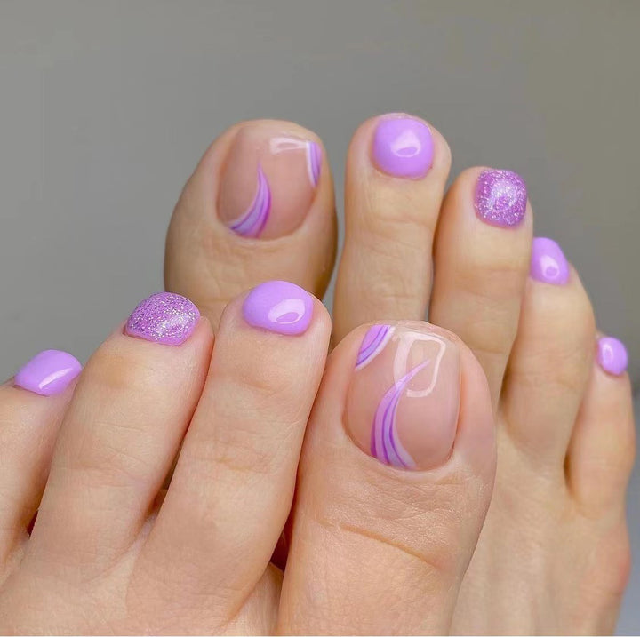 Artistic Toenail Design with Divine Butterfly Design Stornfield