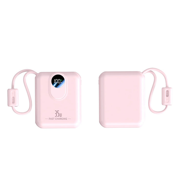 Power bank with fast charging function and integrated charging cables Stornfield