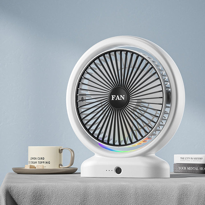 Unisex Portable Air Circulation Fan with LED Ambient Lighting Stornfield