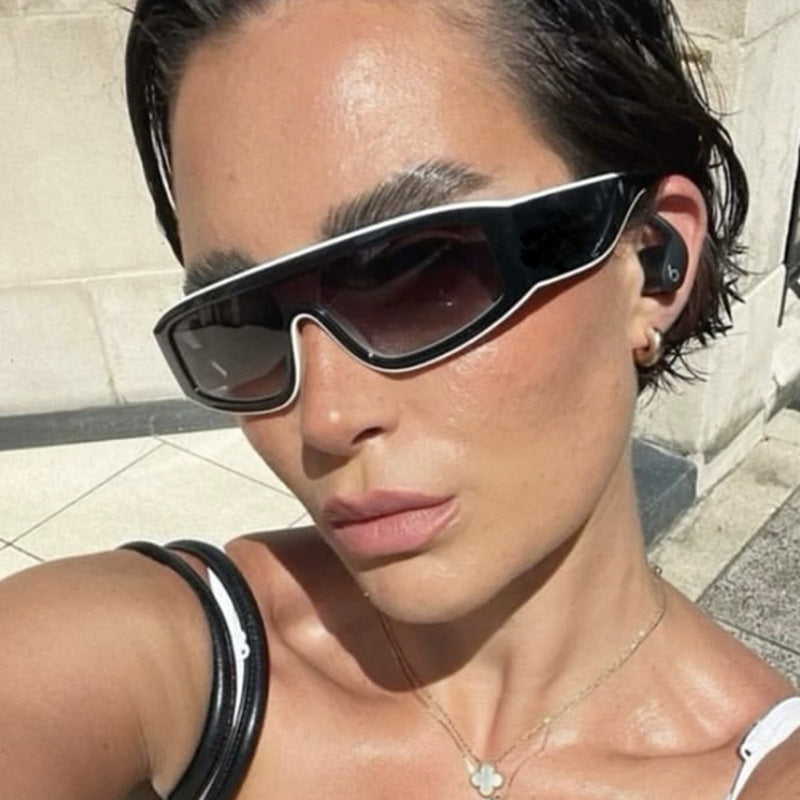 Women's fashionable sports sunglasses with an innovative design and wide frame Stornfield