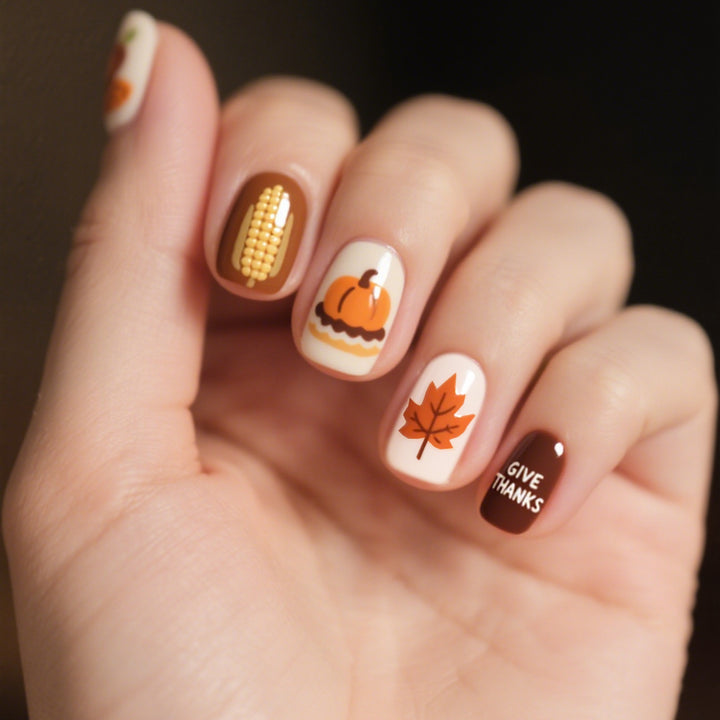 Autumn-Inspired Nail Art Set Stornfield
