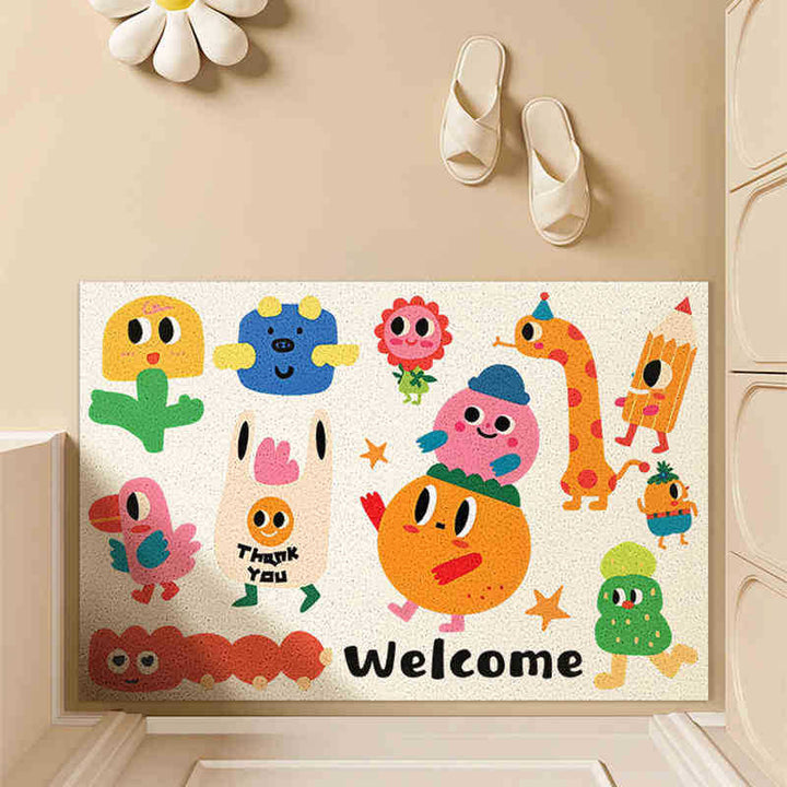 Whimsical Indoor Welcome Mat