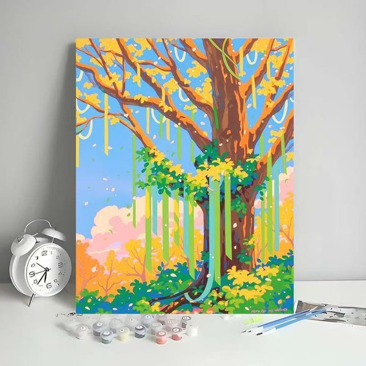 Outdoor Scenic Tree Art Canvas Kit Stornfield