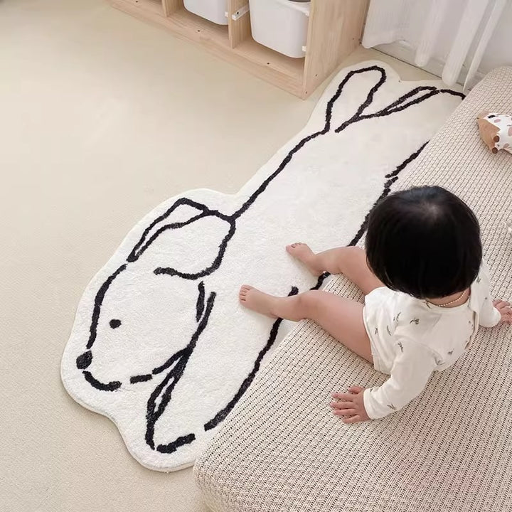 Cartoon-Themed Soft Plush Area Rug for Home Decor