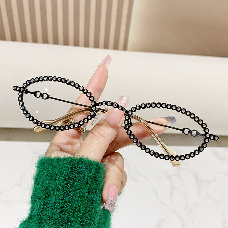 Ladies Designer Eyewear Frame with Extravagant Pearl Frame Stornfield