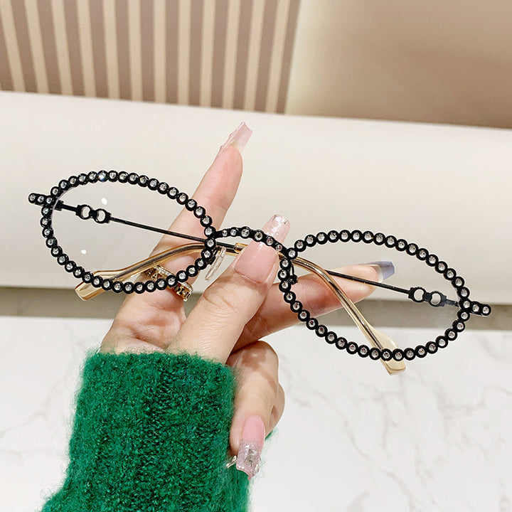 Ladies Designer Eyewear Frame with Extravagant Pearl Frame Stornfield