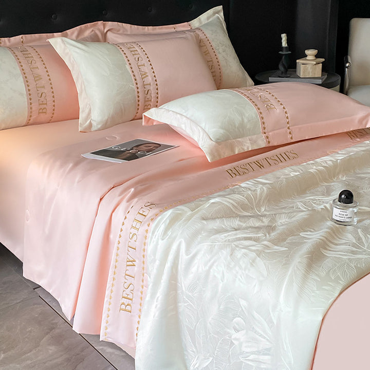 Satin Floral Patterned Bedding Set