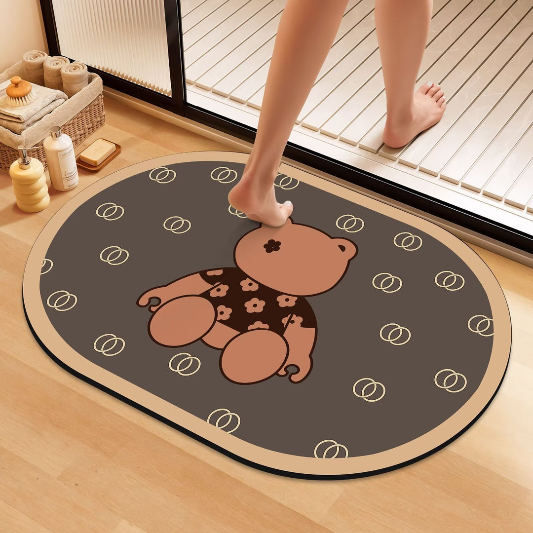 Artistic Floral Bath Mat Stornfield