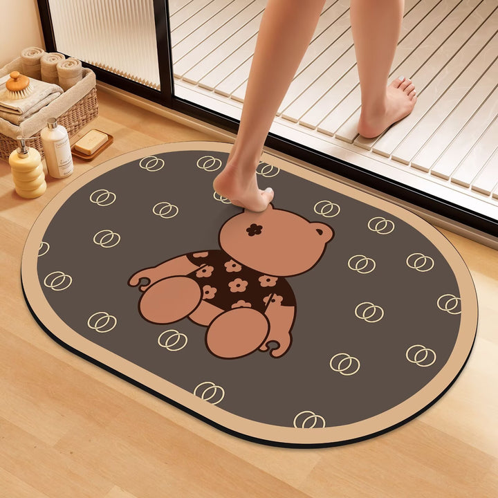 Artistic Floral Bath Mat Stornfield