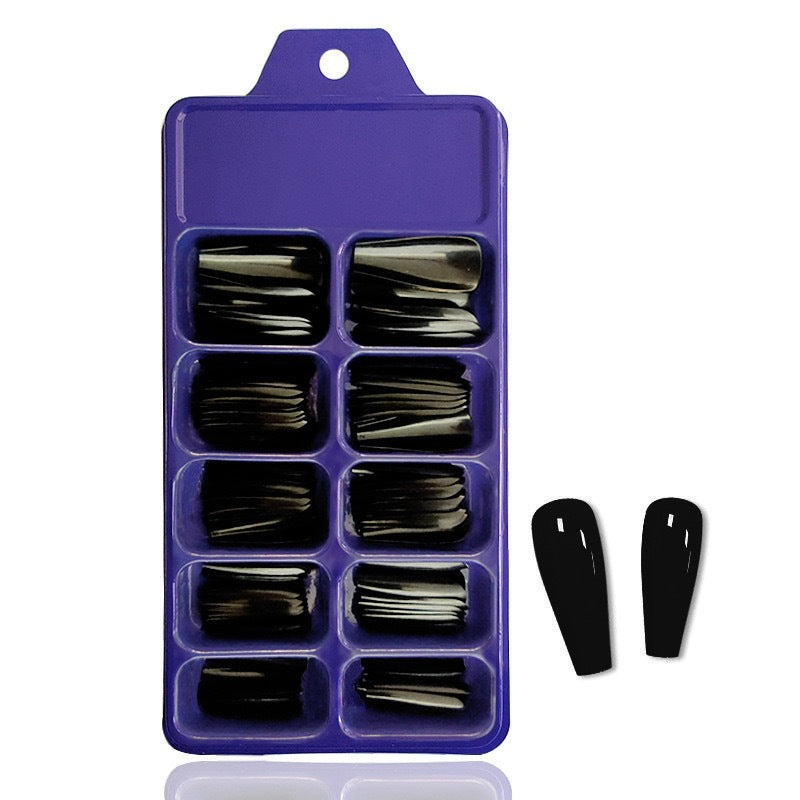 Artificial nails with long French tip design Stornfield