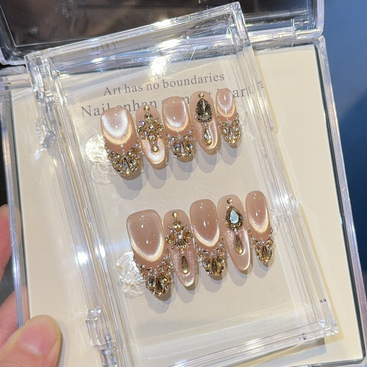 Glamorous artificial nails with glitter details Stornfield