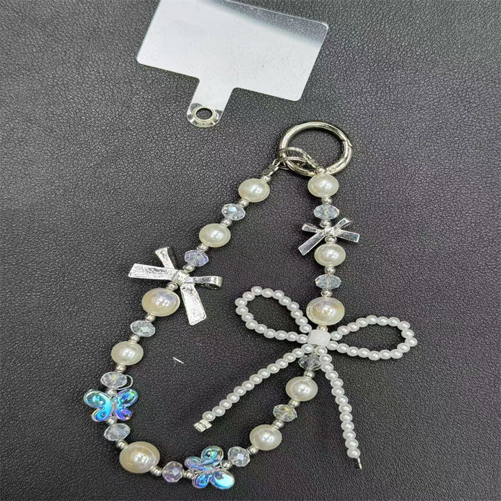 Decorative Pearl and Crystal Keychain Stornfield