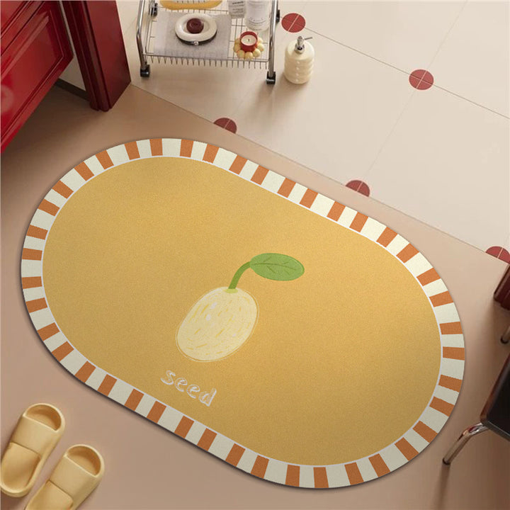 Soft Floral Bath Rug