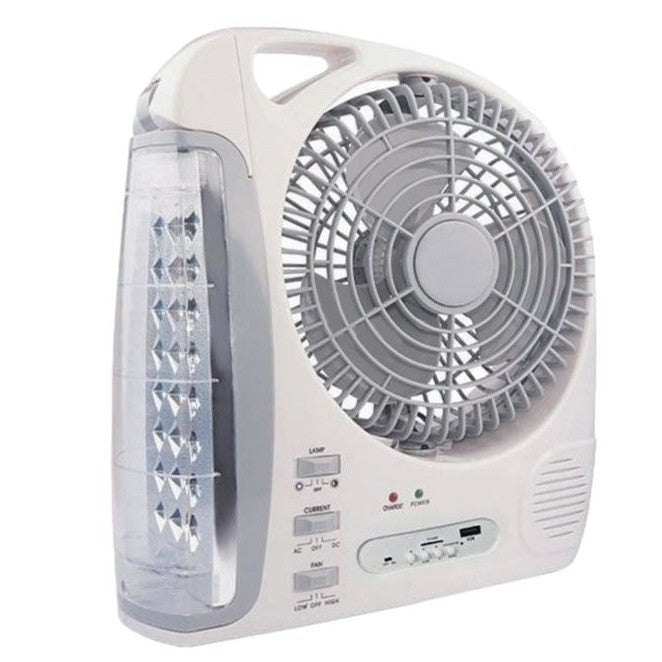 Women's Portable Battery-Powered Fan with Integrated LED Light Stornfield