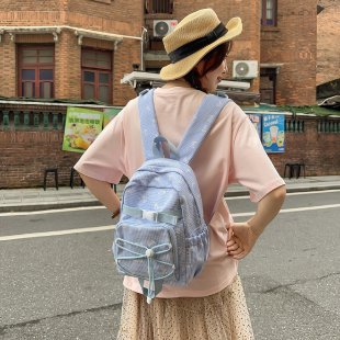 Charming Bow-Embellished Casual Backpack Stornfield