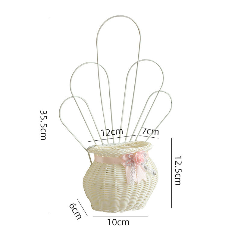 Decorative Woven Flower Basket Stornfield
