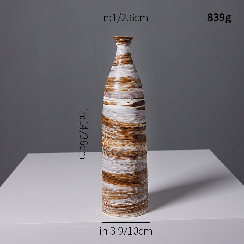 Artistic Spiral Design Ceramic Vase Stornfeild