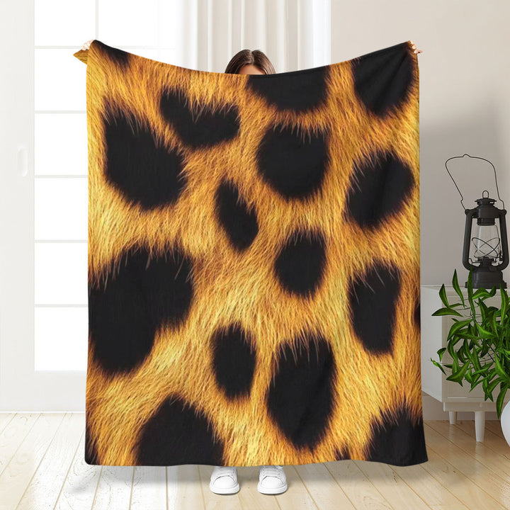 Artistic Leopard Print Throw Blanket