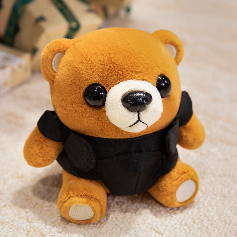Plush Teddy Bear with Removable Tactical-Style Fabric Vest Stornfield