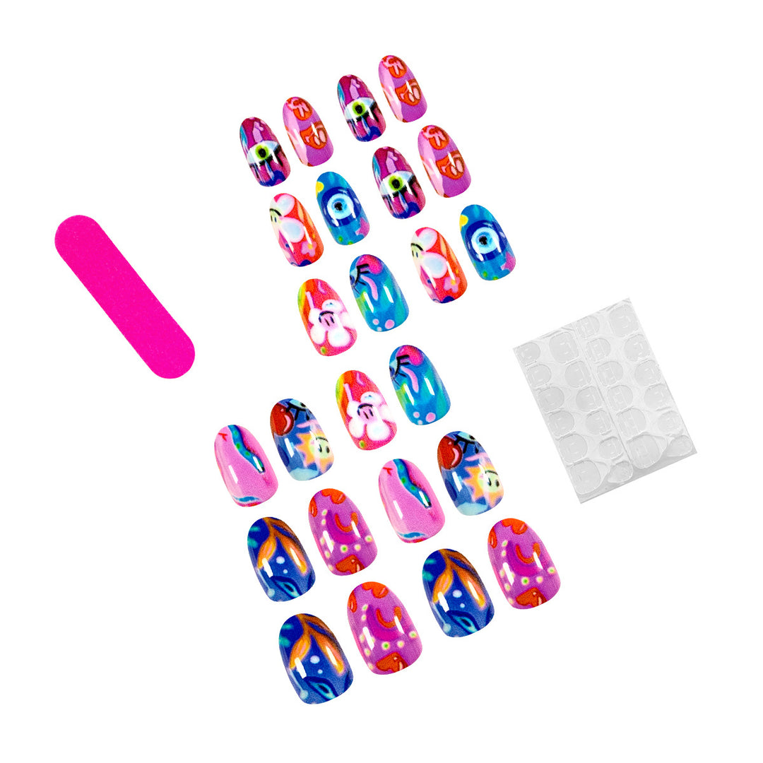 Creative and colorful nail art Stornfield